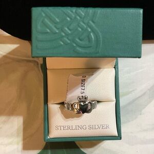 Irish Claddagh Maids Ring, .925 SS